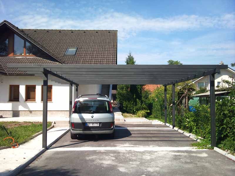 Konstrukcije za nadstreške za avto Nadstreški za avtomobile