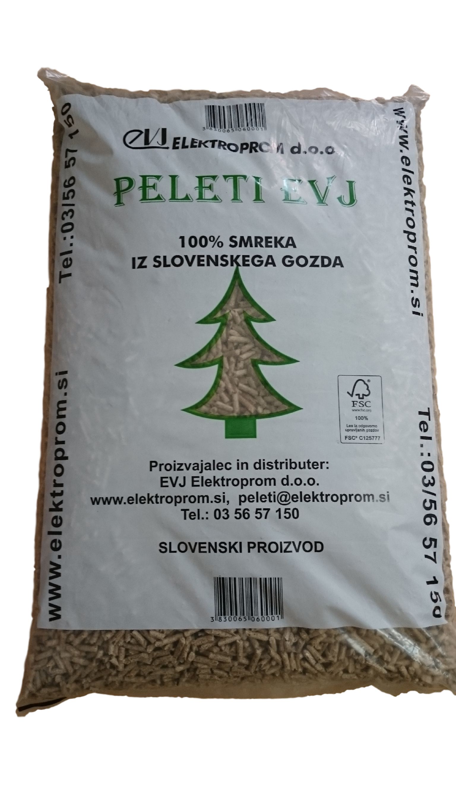 peleti smreka cena