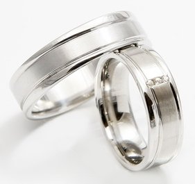 Srebrni unikatni poročni prstani